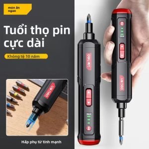 Deli USB Sạc Điện Bộ Tua Vít 2000MAh Không Dây Đa Chức Năng Công Cụ Tháo Lắp Có Thể Điều Chỉnh Máy Khoan & Bộ Dụng Cụ Sửa Chữa 5N Max Mô Men Xoắn