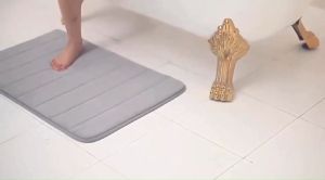 พรมเช็ดเท้า DG1, เนื้อนุ่มสบายเท้า ซับน้ำดี แห้งได้ มีกันลื่น