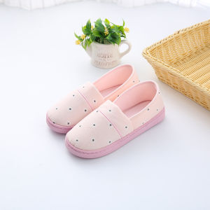 Breathable Slip-resistant Thin Summer Maternity Slippers Soft Bottom Slip-on Cotton Linen Flat Heel Home Comfort Shoes