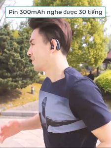 Tai phone bluetooth K21 đen - Tai nghe móc tai mẫu mới pin lớn mỗi lần sạc nghe được 30 tiếng đàm thoại to rõ