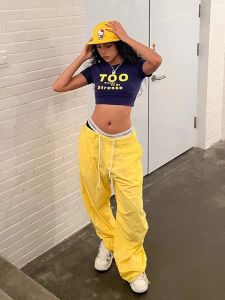 American Retro Casual Sports Pants Female Summer New Design Sense Loose Loose Pants Drooping Straight Workwear Pants