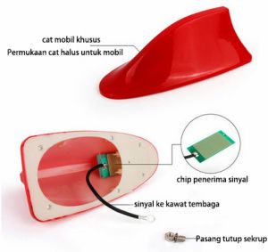 (COD dalam Stok Dikirim Dari Jakarta)Antena ikan hiu dekoratif mobil dengan antena khusus untuk penerimaan sinyal  1PC Tabir Surya Tahan Air Tidak Ada Perubahan Warna Serat Karbon Mobil Shark Fin Universal Radio Antena FM/AM Dekoratif Antena