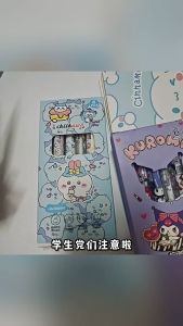 ปากกาหมึกเจล 0.5 มม. 6 แบบ 6  แท่ง  ลายการ์ตูน น่ารัก