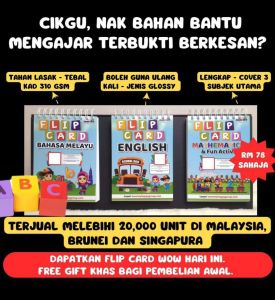 [FREEGIFT] FLIP CARD WOW early learning & writing for kids age 2-7 years old #fcw #flipflap #flipchart