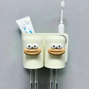 Giá Để Bàn Đánh Răng Hình Hoạt Hình Dễ Thương Cho Cặp Đôi Treo Tường Không Cần Đục Lỗ Giá Để Kẹo Đánh Răng Giá Để Bàn Trang Trí Nhà Cửa