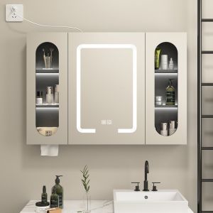 Living room cabinet/bathroom cabinet/ Aluminum Intelligent LED mirror cabinet for bathroom/waterproof bathroom mirror cabinet