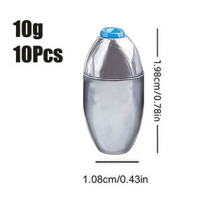 Limnoid 10Pcs Fishing Sinker Alloy Carbon Steel Anti Scratch Smooth Aperture Multiple Weights Freshwater Saltwater Soft Bait Rig