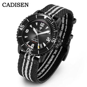 Đồng Hồ Cơ Tự Động CADISEN Deep Explorer Dành Cho Nam Dạ Quang Chống Nước Máy MIYOTA 8215 Thép Không Gỉ Hiển Thị Số La Mã Dây Đeo Vải