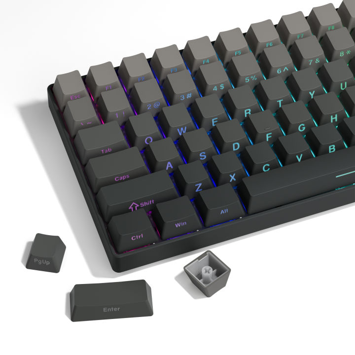 135 Key Polar Day PBT Double Shot Side Print Shine Through Backlit ...