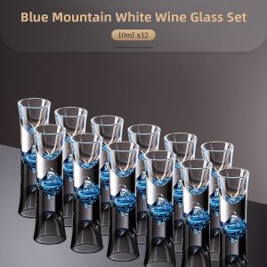 BOANG | Luxury Style Home Wine Glass Small Sipping Cup Blue Mountain Style 1pc