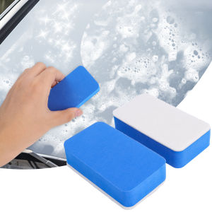 Car Cleaning Felt Cloth Sponge Wipe Car Glass Oil Film Remover Cleaning Care