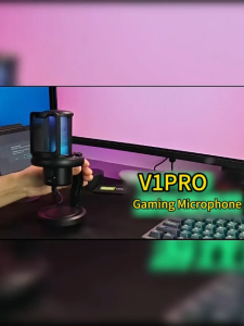 【Local shipping】 MINSINE Lighting Condenser USB Microphone RGB Desktop Microphone Gaming Mic for PC Live Streaming
