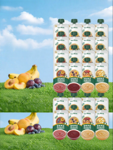 Biovillage | No Added Sugar Prune and Apple Fruit Puree for Babies 6 Months+