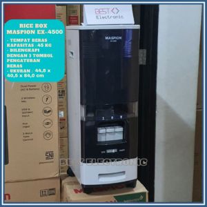 Maspion Rice Box Tempat Penyimpanan Beras 45KG EX-4500 EX 4500 EX4500