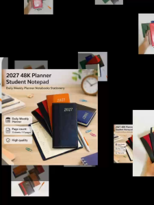 2027 48K Planner Student Notepad Daily Weekly Planner Notebooks Stationery