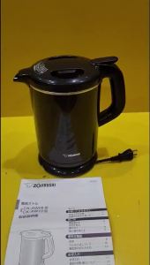 Ấm siêu tốc nội địa Nhật Zojirushi CK-AW10 (1.0L) (AF50814) lòng Platinum 2 lớp có chức năng ủ ấm 1H chống tràn không thoát hơi nước