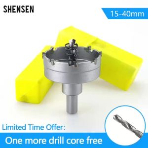 3Pcs 20/25/30mm TCT Hole Saw Carbide Tip Core Drill Bit Cutter Drilling crown for metal Stainless Steel Alloy