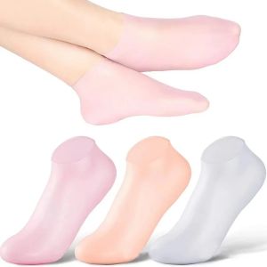 2Pcs Silicone Foot Care Socks Anti Cracking Moisturizing Gel Socks Cracked Dead Skin Remove Protector Pain Relief Pedicure Tools