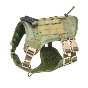 Adjustable Tactical Dog Harness Vest With Hand Military Dog Harness for Heavy Duty Big Dog Strong