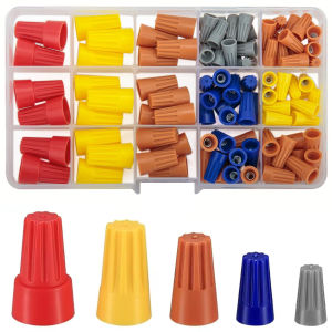 102Pcs Wire Nuts Connectors Assortment Kit Colorful Wire Caps Electrical Connectors Springs for Quick Connection Terminals
