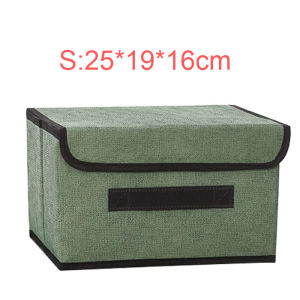 1PCS Foldable Non Woven Fabric Storage Box Gray Home Clothing Underwear Socks Kids Toys Cosmetics Organizer
