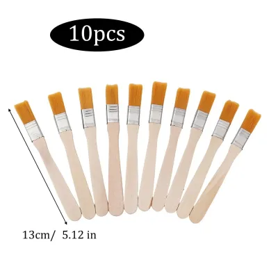 20Pcs Brush for Oil Painting Dusting Cleaning Edge Trim Painting Brushes Hand Tool Set Wooden Handle Nylon Bristle Paint