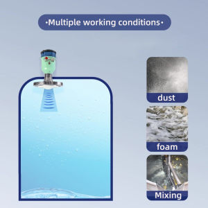 มาตรวัดระดับเรดาร์แบบความถี่สูงสำหรับไม้ฮาร์ทอัจฉริยะเครื่องวัดระดับ RS485สำหรับธัญพืชซีเมนต์เครื่องมือวัดระดับเซนเซอร์วัดระดับน้ำมัน