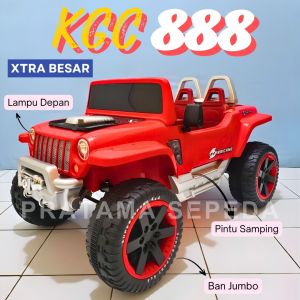 Mobil Aki Anak Laki Laki Rocky Volta 5008 Ban Full Karet Jok Kulit