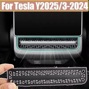 2PCS For New Tesla Model Y Launch 2025 Model 3 Highland 2025 Rear Air Vent Protective Cover Rear Air Outlet Anti Blocking Cover