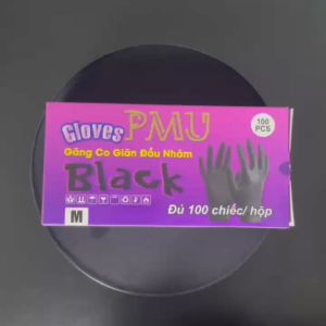Găng tay cao su y tế không bột màu đen siêu dai - Hộp 100 cái