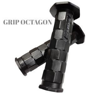 Handgrip Octagon Plus Jalu Stang Full CNC Universal Untuk Semua Motor