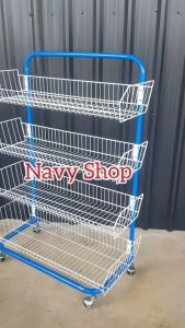 ชั้นตะกร้า ชั้นขนมยาว 91cm ชั้น ซึ่งเป็น 3/4 ชั้น ชั้นวางของ ชั้นหนังสือ ชั้นขายของ ชั้นเหล็ก ชั้นมินิมาร์ท ชั้นวางสินค้า และชั้นอุปกรณ์จัดเก็บภายในครัว