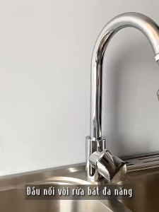 Dây Nối Đầu Vòi Nước Tăng Áp Có Nút Điều Chỉnh 3 Chế Độ Xoay 360