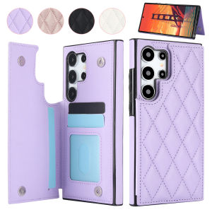 Wallet Double Button Small Fragrant Card Flip Leather Case For Samsung Galaxy S26 Ultra S26 Plus S26 A16 A17 A26 A35 A36 A56