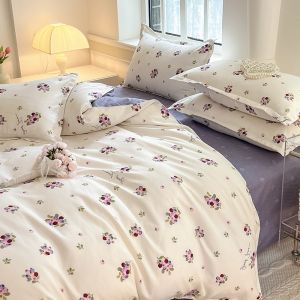 ชื่อ: Alls Wonderland ชุดผ้าปูที่นอนลายดอกไม้ 4in1 ชูดพูที่นอน 5 ฟู 6 ฟู 3 วันการผลิต 7 วันการแก้ไข