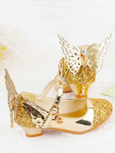 TAOCHAOER | Princess Style Soft Sole Pop Star Shoes Leather 4-5yrs Girls