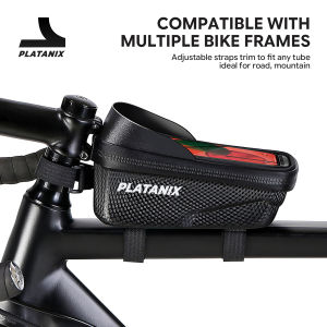 PLATANIX Bicycle Bag - Hard Shell EVA Front Bar Bag for Road Bikes Mobile Phone Handlebar Bag - Cycling Equipment