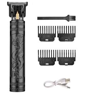 2026 T9 Man Professional Hair Clipper USB Rechargeable 0mm Close Cut Cordless & Portable Complete Kit - Everything You Need