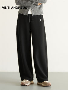 Ladies Bananpants Crescent Leg Trousers Loose Casual Long Pants
