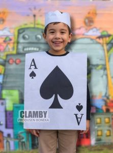 Kostum Kartu AS Flanel Kostum Cosplay Karakter Kartu As Full Dewasa Anak Plus Topi NEW