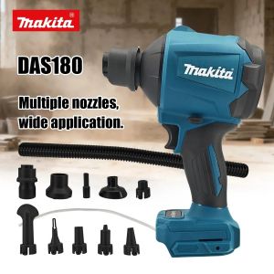 Makita | Makita DAS180 18V Cordless Brushless Multifunctional Air Blower Inflator With Nozzles For Home Garage Workshop Cleaning
