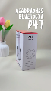 Headphone Bluetooth P47 Gaming Wireless Earphone Sport Murah Over Ear Headset Bando Bass