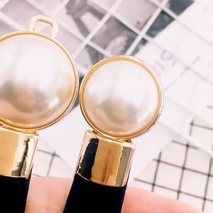 Korean fashion pearl buckle girl skinny waist belt temperament pop ladies elastic strap decoration