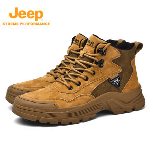 Jeep | Jeep Outdoor Breathable Wear-Resistant Hiking Shoes Mens Spring Summer Anti-Slip Mountain Climbing Shoes Womens Lightweight Boots