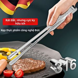 TAOKOU | Heat-Resistant BBQ Tongs 316L Stainless Steel