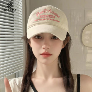 HOZADA หมวกเบสบอลสำหรับผู้ชายผู้หญิงหมวกหมวกปีกกว้างออกแบบปักกลางแจ้งหมวกบังแดดหมวกแก๊ปโผล่สันทนาการหมวกเบสบอลระบายอากาศแฟชั่นหมวกป้องกันแสงแดดหมวกปรับได้