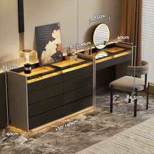 Italian Minimalist Luxurious Jewelry Storage Dressing Table Fingerprint Lock Chest