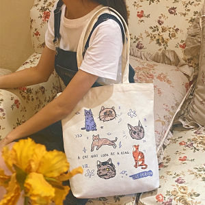 Fashionable Canvas Bag for Women 2024 New Lazy Style Designer Casual College Student Class Canvas Bag Soft Handle Shoulder Bag