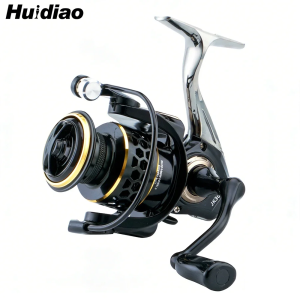 Huidiao Durable Spinning Reel 1000-7000 All-Metal Foot/Spool/Handle High-Strength Fishing Reel 12KG Powerful Drag