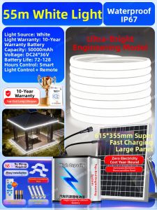 LINGZHE | Solar Waterproof Induction Colorful Ultra Bright Soft Light Strip